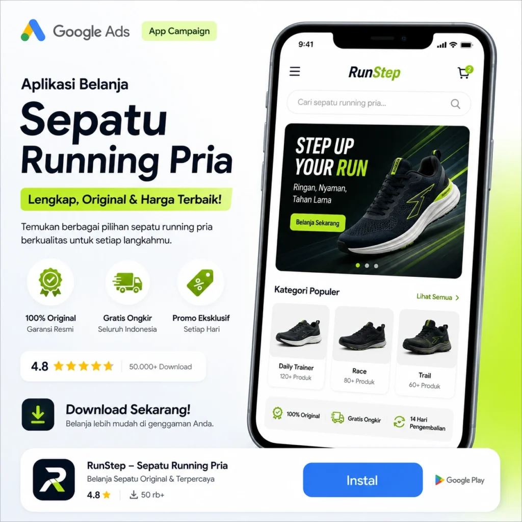 Contoh Iklan App Campaign