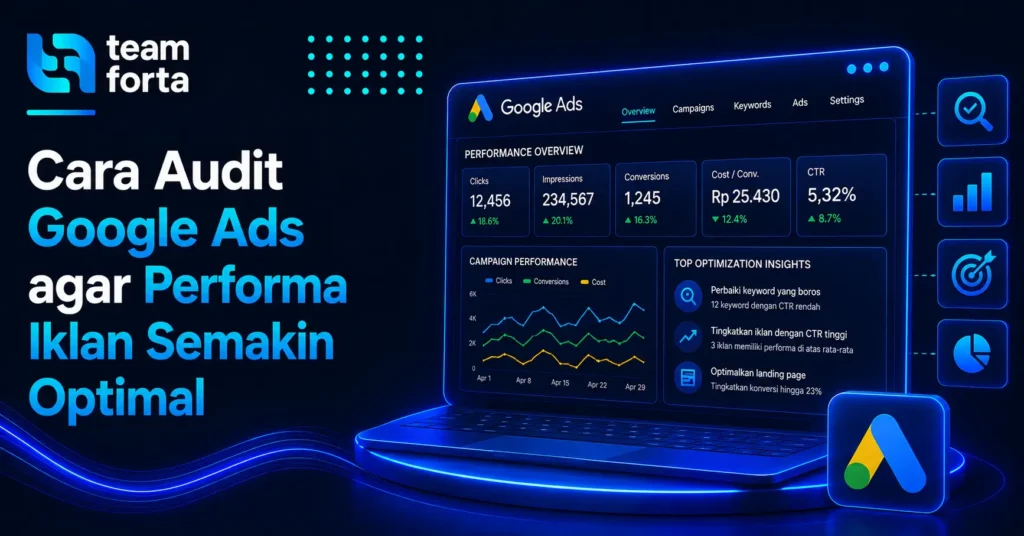 Team Forta - Audit Google Ads agar Performa Iklan Semakin Optimal
