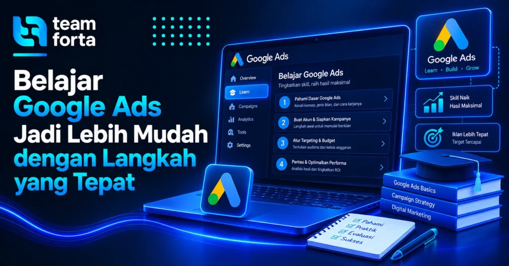Team Forta - Belajar Google Ads Jadi Lebih Mudah