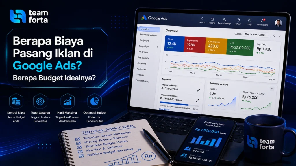 Team Forta - Berapa Biaya Pasang Iklan di Google Ads