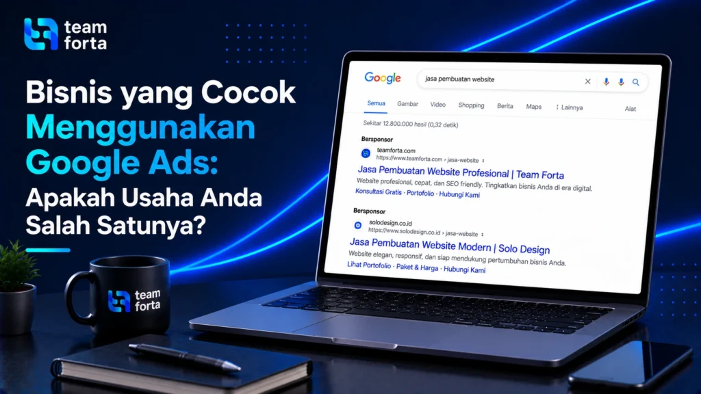 Team Forta - Bisnis yang cocok menggunakan Google Ads