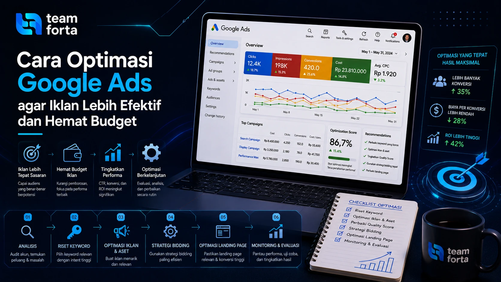 Team Forta - Cara Optimasi Google Ads