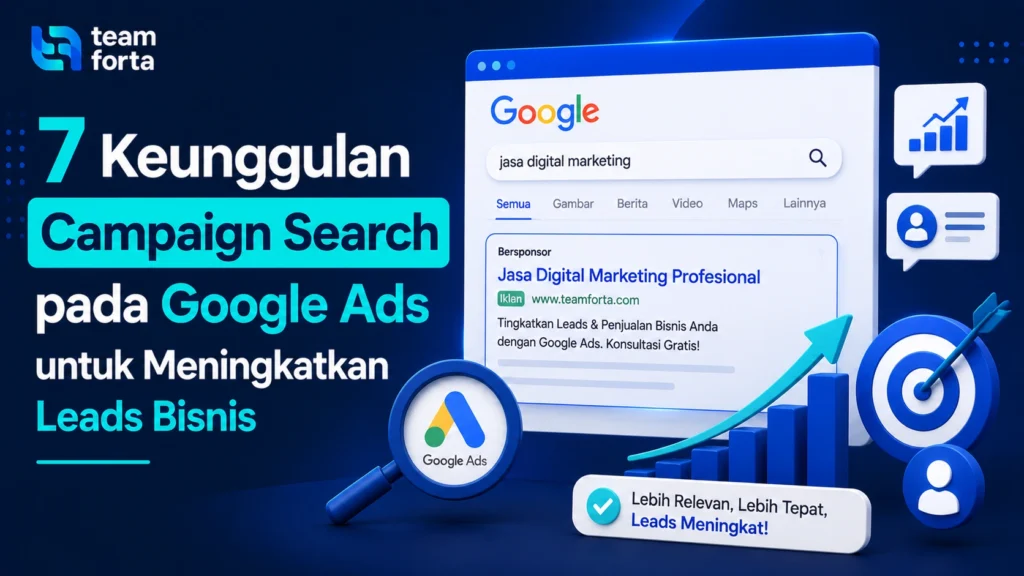 Team Forta - Keunggulan Campaign Search pada Google Ads
