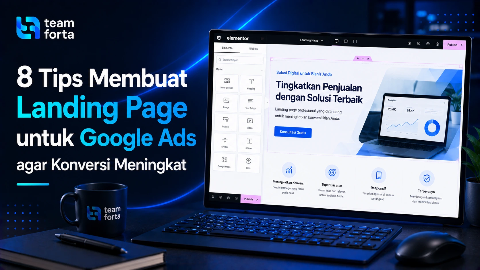 Team Forta - Landing page untuk Google Ads