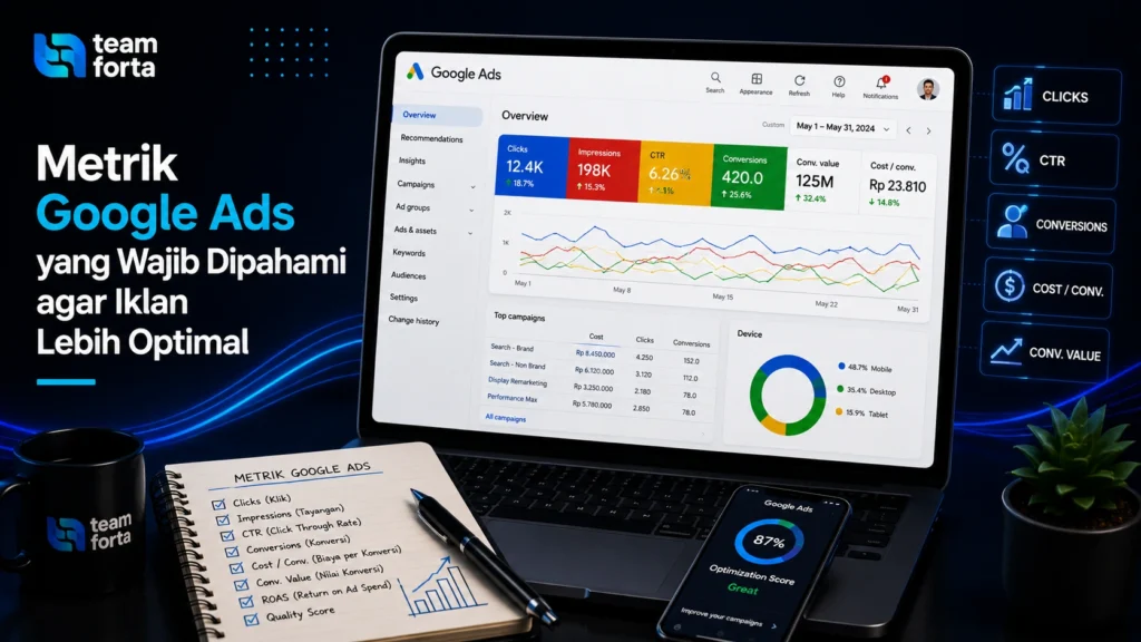Team Forta - Matrik google ads