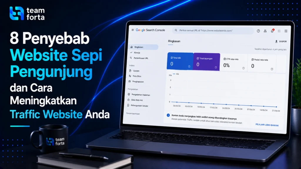 Team Forta - Penyebab website sepi pengunjung