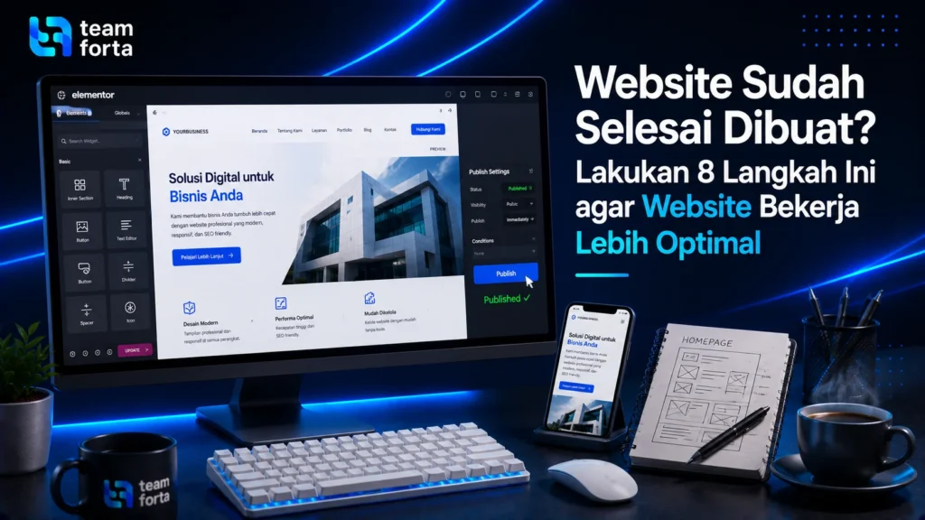Team Forta - Setelah website selesai dibuat