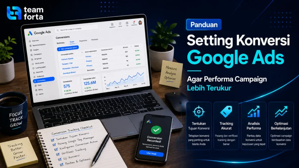 Team Forta - Setting Konversi Google Ads