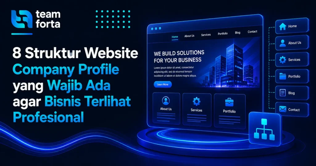 Team Forta - Struktur Website Company Profile yang Wajib