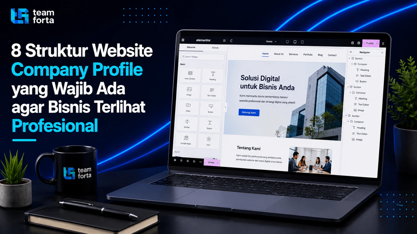 Team Forta - Struktur Website Company Profile
