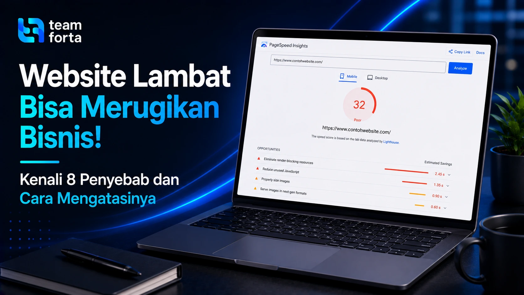 Team Forta - Website lambat untuk bisnis