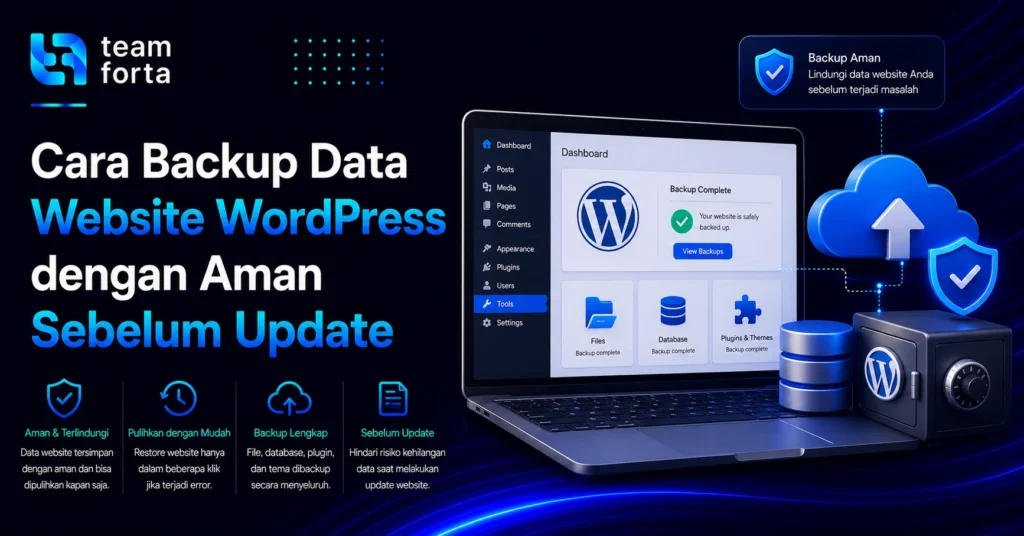 Team Forta - Cara Backup Data Website WordPress