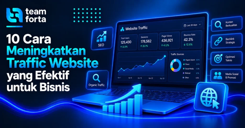 Team Forta - Cara Meningkatkan Traffic Website yang Efektif