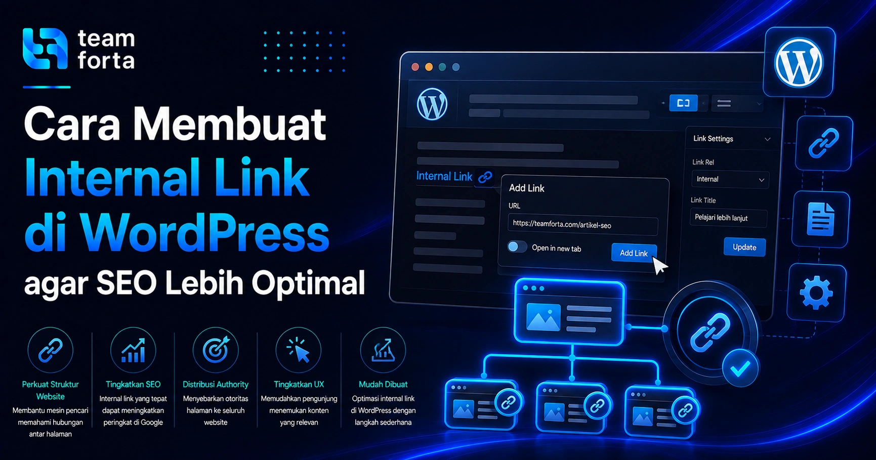 Team Forta - Cara membuat internal link di wordpress