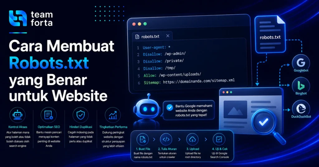 Team Forta - Cara membuat robots txt