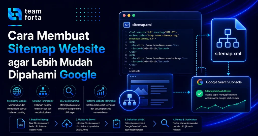 Team Forta - Cara membuat sitemap website