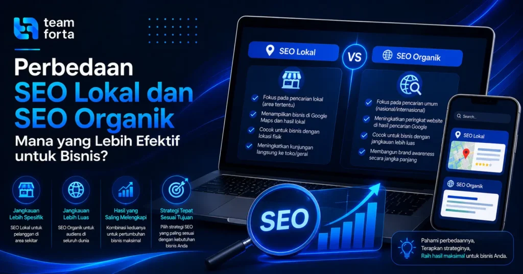 Team Forta - Perbedaan antara seo lokal dan seo