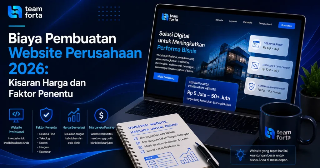 Team Forta - biaya pembuatan website perusahaan