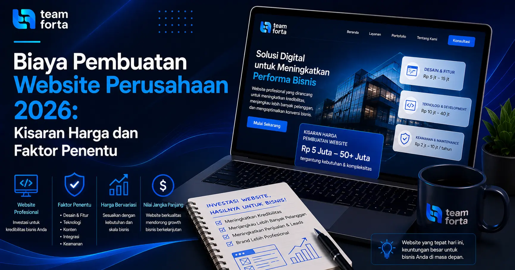 Team Forta - biaya pembuatan website perusahaan