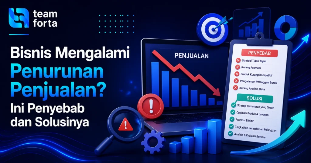 Team Forta - penyebab penurunan penjualan dan solusinya