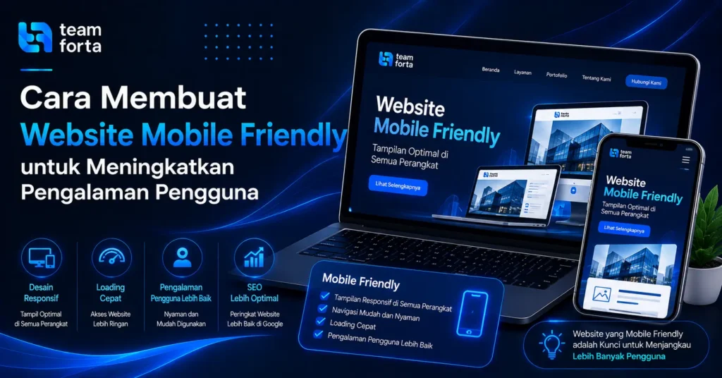 Teeam Forta - Cara membuat website mobile friendly