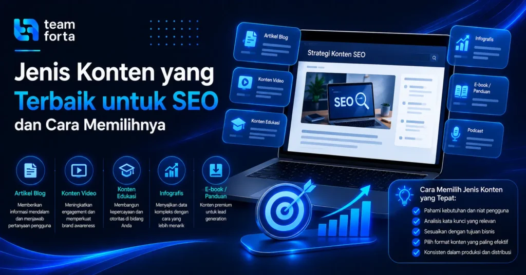 Teeam Forta - Jenis konten mana yang terbaik untuk SEO