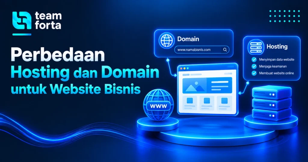 Team Forta - Perbedaan Hosting dan Domain