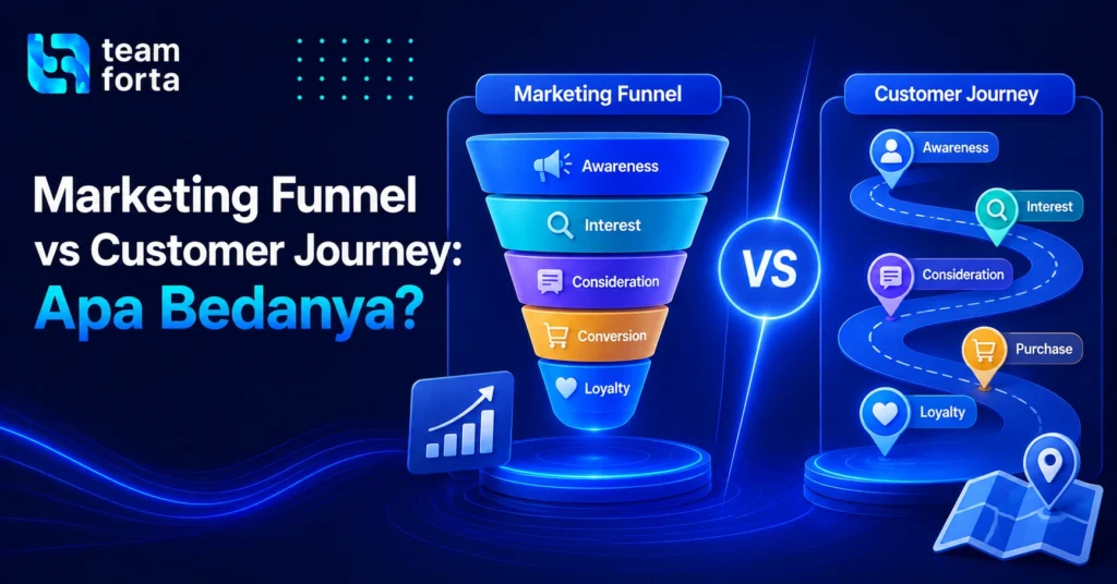Team Forta - Perbedaan marketing funnel dan customer journey